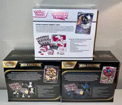 Pokemon Mega Evolution Elite Trainer Box ETB Set of 2 and White Flare ETB NEW - Image 3