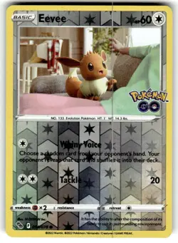Eevee 054/078 Pokemon GO Reverse Holo Mint - Image 1