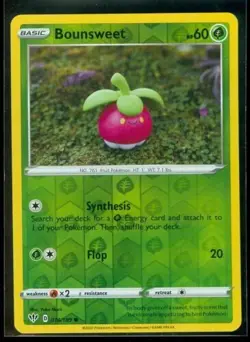 Pokemon BOUNSWEET 014/189 Darkness Ablaze - Rev Holo - Image 1