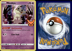 Pokemon Mimikyu Holo NM 081/189 Trick Or Trade - Image 1