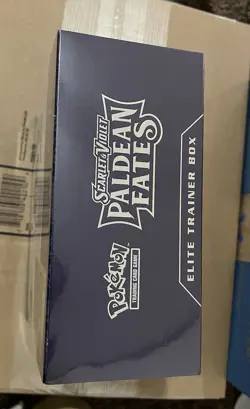 Pokemon TCG Scarlet & Violet Paldean Fates ETB Factory Sealed In Plastic Case - Image 4