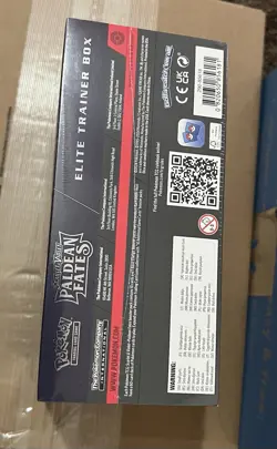 Pokemon TCG Scarlet & Violet Paldean Fates ETB Factory Sealed In Plastic Case - Image 5