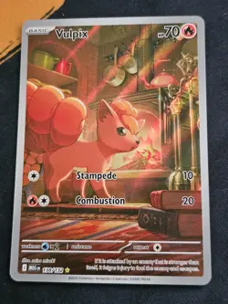 Vulpix Illustration Rare Pokemon Mega Evolution 138/132Near Mint - Image 1