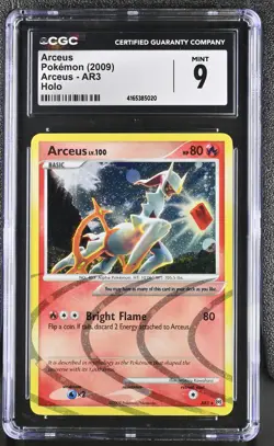 Pokemon Arceus Arceus AR3 Holo CGC 9 Mint - Image 1