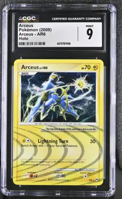 Pokemon Arceus Arceus AR6 Holo CGC 9 Mint - Image 1