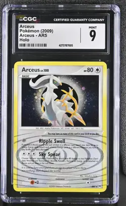 Pokemon Arceus Arceus AR5 Holo CGC 9 Mint - Image 1