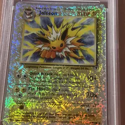 2002 POKEMON LEGENDARY COLLECTION #14 JOLTEON-REVERSE FOIL PSA 4 RARE - Image 4