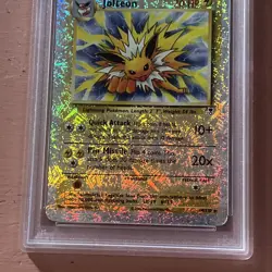 2002 POKEMON LEGENDARY COLLECTION #14 JOLTEON-REVERSE FOIL PSA 4 RARE - Image 5