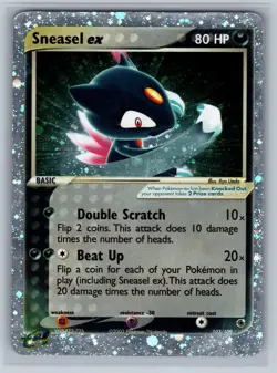 Sneasel ex 103/109 Holo EX Rare Ruby & Sapphire Pokemon Moderately Played - Image 1