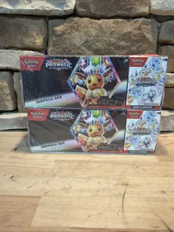 Pokemon Prismatic Evolutions Surprise Box + Booster Bundle Sams Club Sealed (2) - Image 1