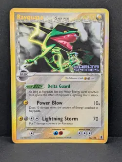 Rayquaza 13/113 Delta Species Reverse Holo Rare Pokemon TCG Nintendo MP - Image 1