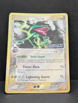 Rayquaza 13/113 Delta Species Reverse Holo Rare Pokemon TCG Nintendo MP - Image 3
