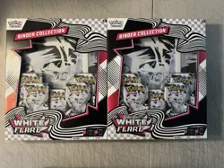 LOT OF 2 - Pokemon TCG Scarlet & Violet: White Flare Binder Collection - Sealed - Image 1