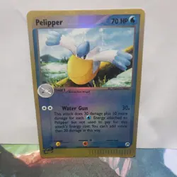Pokemon Pelipper Ruby and Sapphire Sandstorm Reverse Holo Heavy Played 50/100 - Image 1