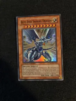 Blue-Eyes Shining Dragon MOV-EN001 Ultra Rare Ltd Ed LP Movie Promo YuGiOh - Image 1