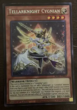 YuGiOh! - Tellarknight Cygnian BLGG-EN017 Secret Rare Glorious Gallery LP/NM - Image 1