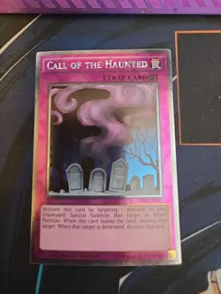 Yugioh Call of the Haunted NKRT-EN032 Platinum Rare Limited Edition Near Mint - Image 1
