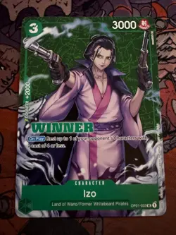 Izo (Tournament Pack Vol. 2) [Winner] OP01-033 One Piece Promotion - Image 1