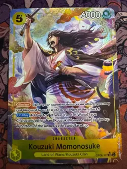 Kouzuki Momonosuke (Alternate Art) OP06-107 Wings of the Captain One Piece NM - Image 1