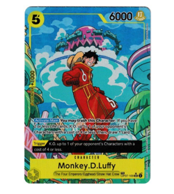 Monkey D. Luffy One Piece OP08 109 Treasure Rare Parallel English - Image 1