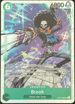 One Piece Brook OP15-032 Super Rare Foil NM - Image 1