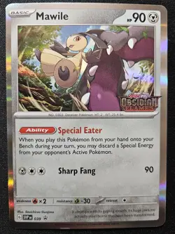 Mawile SVP039 Black Star Promos Obsidian Flames Prerelease Holo Pokemon 2023 NM - Image 1