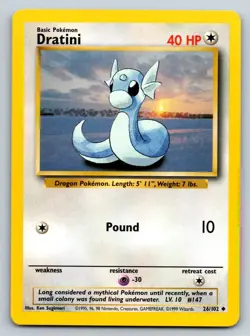 DRATINI 026/102 - POKEMON BASE SET - NM - Image 1