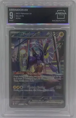 Pokemon TCG Miraidon ex 244/198 Scarlet & Violet Special Illustration Rare AC 9 - Image 1