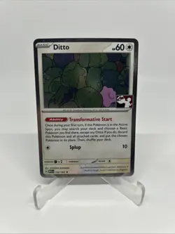 Ditto 132/165 Cosmos Holo Prize Pack Stamped Series 6 Pokemon TCG 151 Mew - Image 1