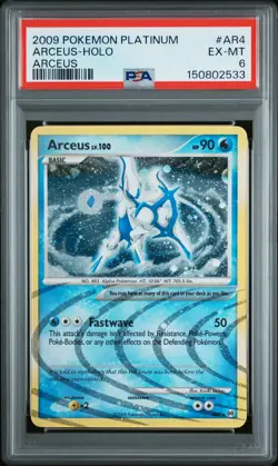 Arceus-Holo Arceus Pokemon Platinum Arceus AR4 PSA 6 - Image 1