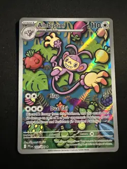 Pokemon TCG Mega Evolution Phantasmal Flames -Ambipom 107/094 Illustration Rare - Image 1