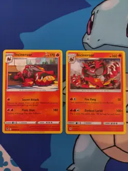 Incineroar 032/195 + 26/149 - Pokemon Silver Tempest + Sun & Moon, English - Image 1