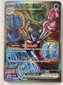 2025 POKEMON PRE EN-PRISMATIC EVOLUTIONS #151 PALAFIN EX SIR PSA 10 GEM MINT! - Image 3