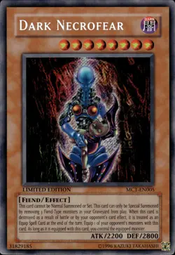Dark Necrofear - Secret Rare Limited Edition MC1-EN005 - LP - YuGiOh - Image 1