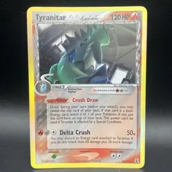 2005 Pokemon Tyranitar Ex 16/113 EX Delta Species Holo Rare LP - Image 1