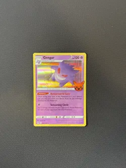 Pokemon TCG Gengar 066/196 Trick or Trade 2023 Halloween Stamp Holo Rare - Image 1