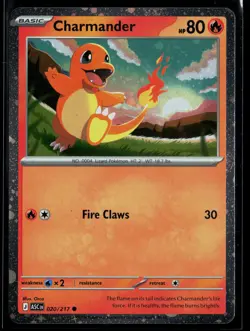 Charmander 020/217 ME: Ascended Heroes COSMO HOLO Common Pokemon - Image 1