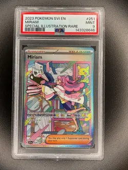 2023 Pokemon SVI EN Miriam Special Illustration Rare #251 PSA 9 - Image 1