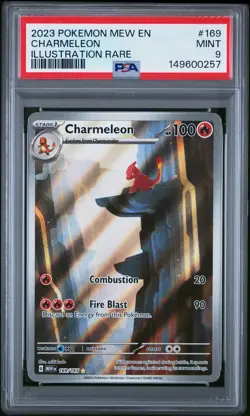 Charmeleon #169 2023 Pokemon Mew En-151 Illustration Rare PSA 9 - Image 1