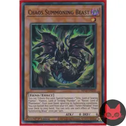 Yugioh Chaos Summoning Beast MP21-EN250 Super Rare 1st Edition NM - Image 1