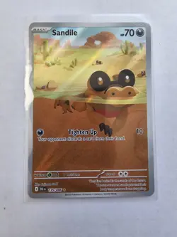 Pokemon TCG - Sandile - 135/086 - Illustration Rare - SV: Black Bolt Fresh Pull - Image 1
