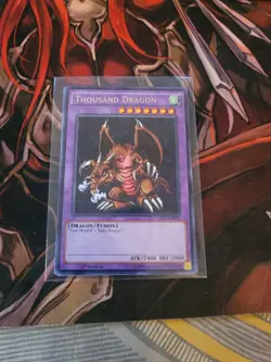 YUGIOH TCG 3X THOUSAND DRAGON MIL1-EN039 RARE 1ST EDITION - Image 1
