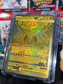 Pokemon TCG ME:Perfect Order Hyper Rare Gold NM Mega Zygarde EX Full Art 124/088 - Image 3