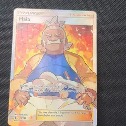 Pokemon TCG Hala 143/145 SM Guardians Rising Holo Full Art Ultra Rare 2017 - Image 2