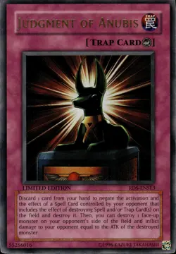 Judgment Of Anubis - Ultra Rare Limited Edition RDS-ENSE3 - HP - YuGiOh - Image 1
