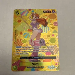 Bandai One Piece Nami Egghead OP08-106 SP Special Rare Alt Art Foil English - Image 1