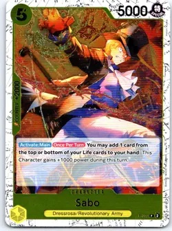 Sabo (Pirate Foil) P-073 Premium Booster -The Best- Vol. 2 One Piece Foil NM - Image 1