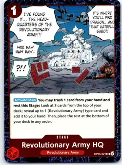 Revolutionary Army HQ (Pirate) OP05-021 -The Best- Vol. 2 One Piece Foil NM - Image 1