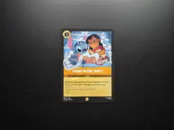 Legendary Disney Lorcana OHANA MEANS FAMILY Action Card Stitch & Lilo 32/204 - Image 1