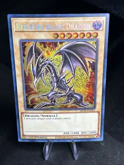 Yugioh Holo Bleed Red-Eyes Black Dragon MP22-EN267 Prismatic Secret Rare NM - Image 1